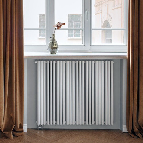 Стальной трубчатый радиатор отопления Empatiko Takt L1-1912-300 Cream Grey