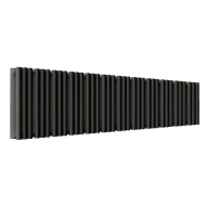 Стальной трубчатый радиатор отопления Empatiko Takt S2-1432-200 Coal Black 