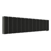 Стальной трубчатый радиатор отопления Empatiko Takt LR2-1552-200 Coal Black