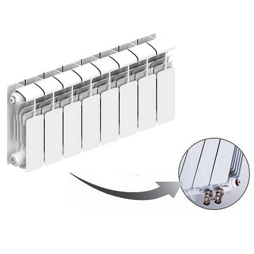 Алюминиевый радиатор отопления Rifar Alum Ventil 200 8 секций Алюминиевый радиатор отопления Rifar Alum Ventil 200 8 секций