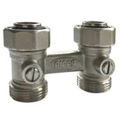 Узел нижнего подключения RIFAR двойной проходной G 3/4"