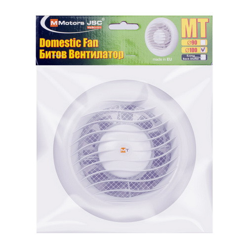 Бытовой вентилятор MMotors МТ 100 круглый, белый Бытовой вентилятор MMotors МТ 100 круглый, белый