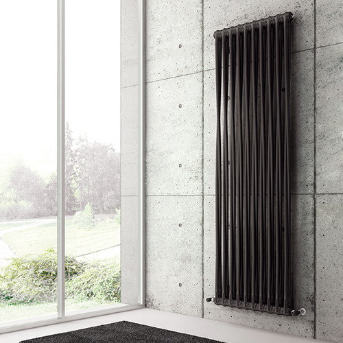 Стальной трубчатый радиатор отопления IRSAP TESI 21800 T30 10 секций, чёрный, RAL 9005 Стальной трубчатый радиатор отопления IRSAP TESI 21800 T30 10 секций, чёрный, RAL 9005