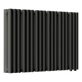 Стальной трубчатый радиатор отопления Empatiko Takt LR2-712-300 Coal Black