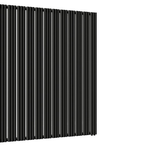 Стальной трубчатый радиатор отопления Empatiko Takt R1-1552-2000 Coal Black