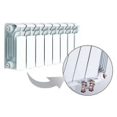 Биметаллический радиатор отопления Rifar Base Ventil 200 16 секций (собранный)