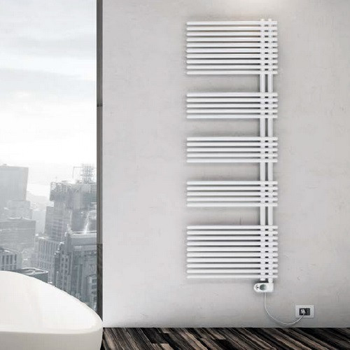 Электрический полотенцесушитель Lazzarini E-Garda 600W белый прямой (витринный экземпляр)