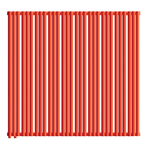 Стальной трубчатый радиатор отопления Empatiko Takt L1-1192-1750 Scarlet Red