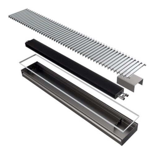 Конвектор внутрипольный КЗТО Бриз 380x80x800 