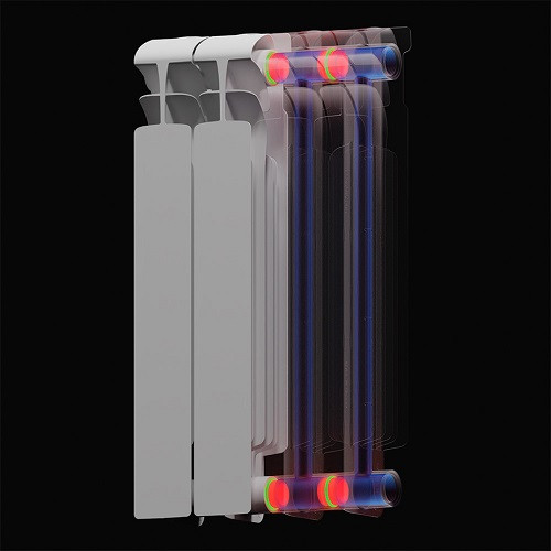 Биметаллический радиатор отопления Rifar EcoBuild 500 4 секции