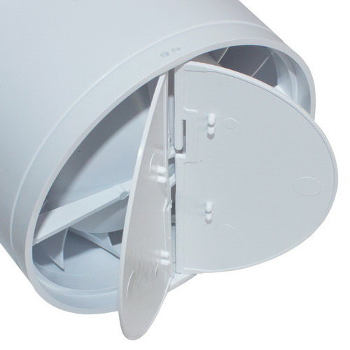 Бытовой вентилятор MMotors JSC MM-P UE 100, сверхтихий, стекло гнутое, белый глянец