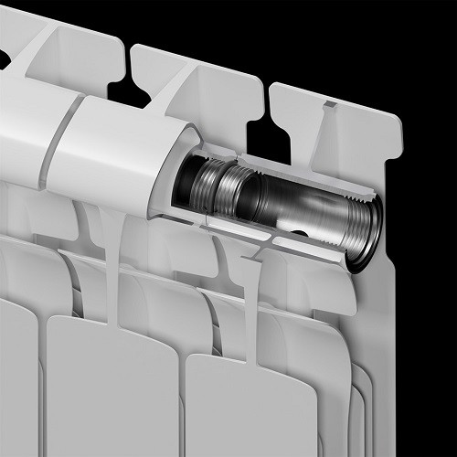Биметаллический радиатор отопления Rifar EcoBuild 500 5 секций
