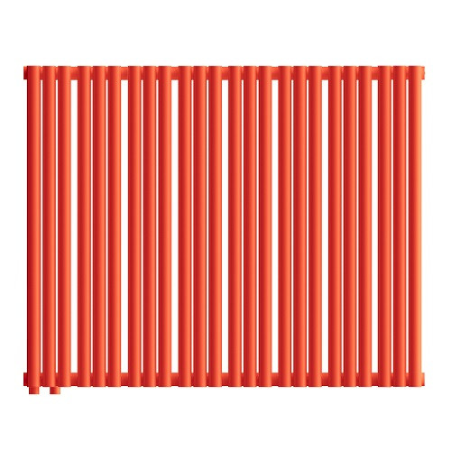 Стальной трубчатый радиатор отопления Empatiko Takt L1-952-500 Scarlet Red